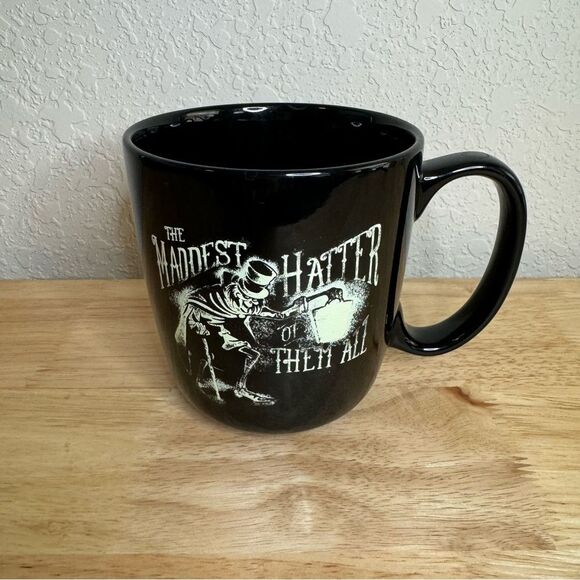 Disney Haunted Mansion Hatbox Ghost Maddest Hatter Glow in the Dark Mug Cup - Picture 1 of 4